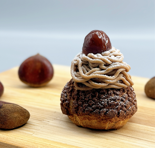 [秋冬限定🌰🍂] 原粒栗子泡芙 [Seasonal Flavour] Whole Chestnut Puff