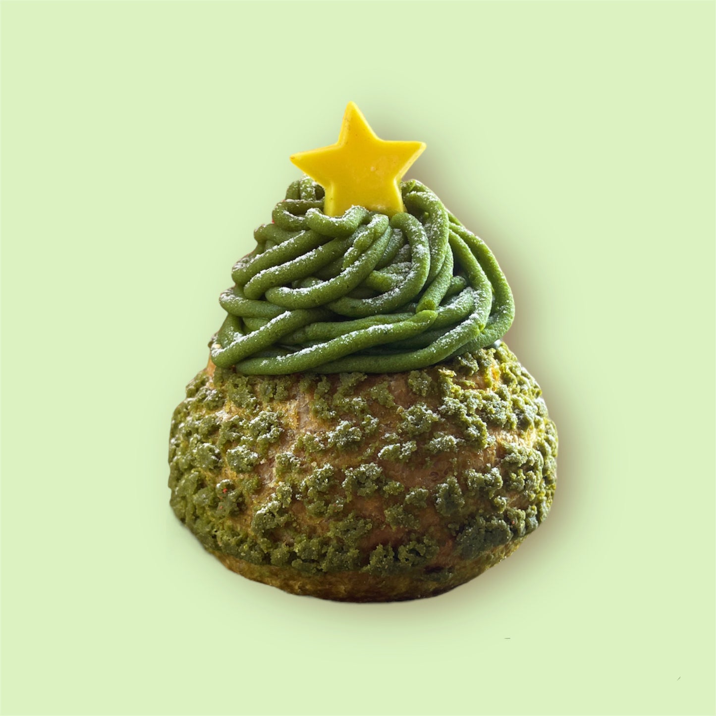 [聖誕樹] 丸久小山園抹茶栗子手工泡芙 [Christmas Tree] Marukyu Koyamaen Matcha Chestnut Puff